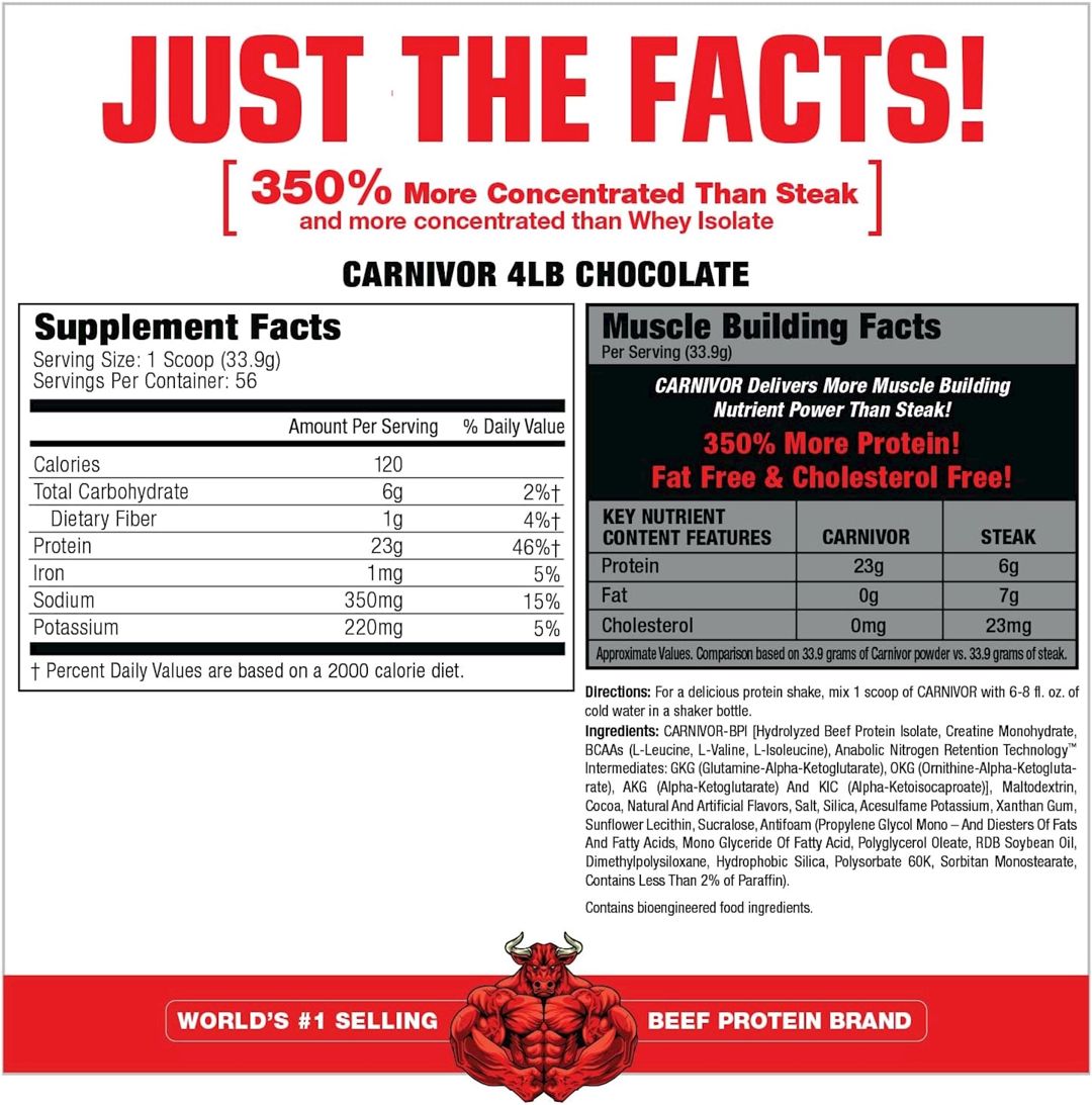 Protein MuscleMeds Carnivor, Şokolad, 1898.4 q — Mallar, Bakı (2)