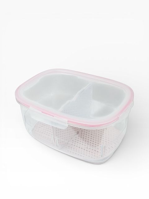 Ərzaq saxlama konteyneri FS-18281, plastik/şüşə, şəffaf, 20x28x15 sm — Bakı