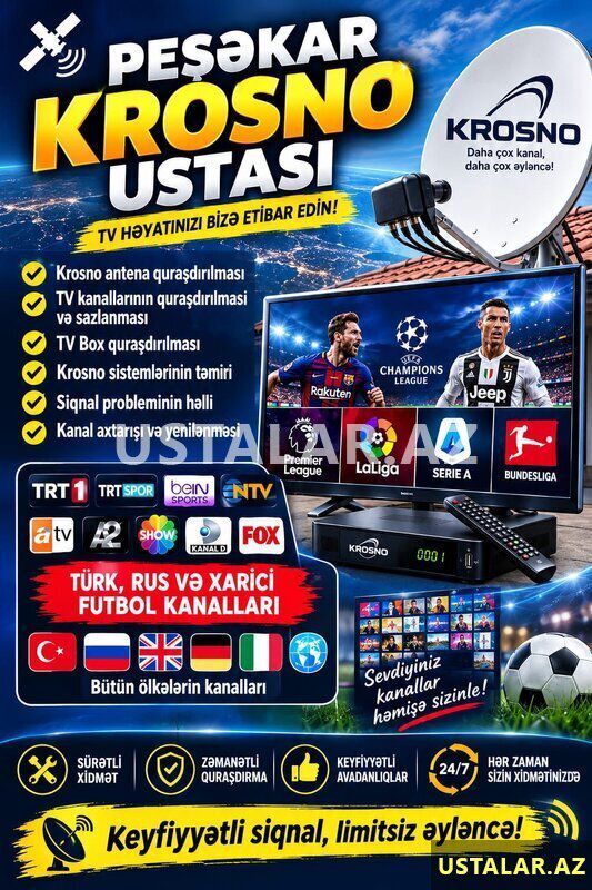 Krosno ustası — Audio və video cihazlarının təmiri, Bakı