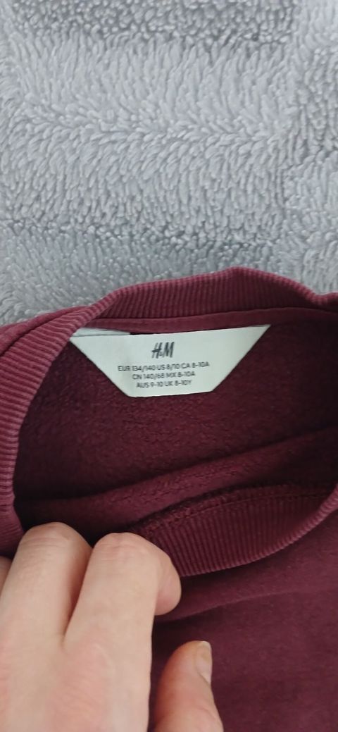 H&M uşaq svitşortu - Model: klassik crewneck - Rəng: tünd bordo — Bakı