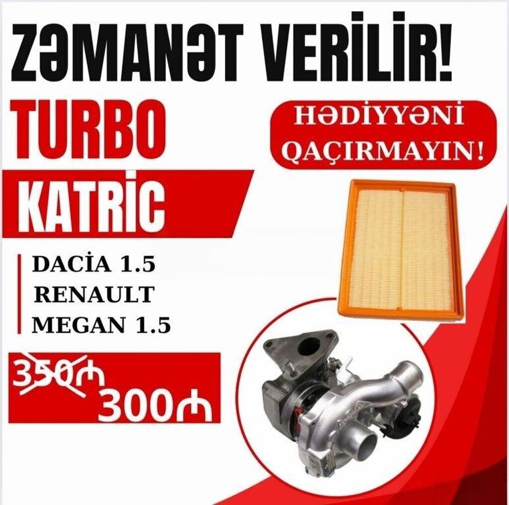 "Renault Megane 1.5" turbosu Zemanet. Yazili sekilde Turbolarin — Mühərriklər, Bakı