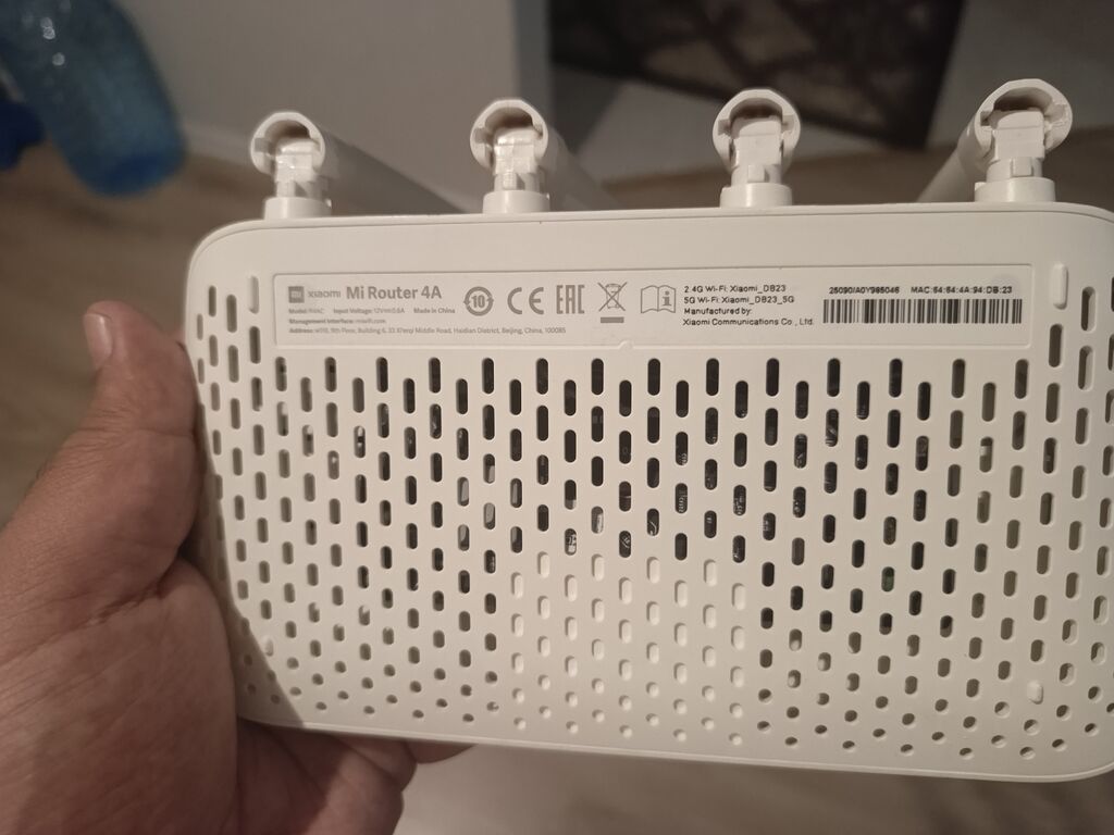 Xiaomi Mi Router 4A - Model: Mi Router 4A (R4AC qeyd olunur etiketdə) — Şəbəkə və server avadanlığı, Sumqayıt (3)