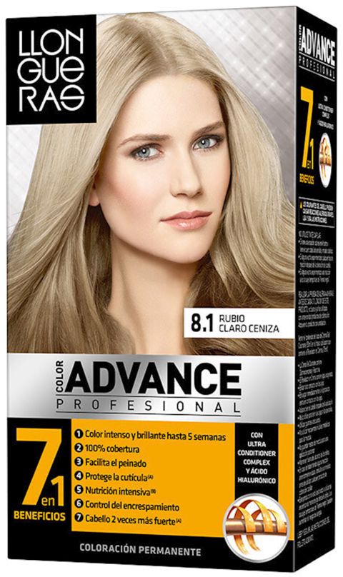 Permanent saç boyası Llongueras Color Advance No 8.1 Light Blond Ash 125 ml — Bakı