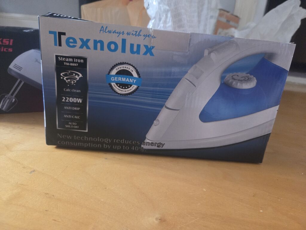 Texnolux buxarlı ütü – model TSI-8897 islenmeyib Xüsusiyyətlər — Ütü, Gəncə
