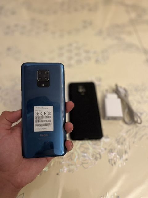 Redmi Note 9S, 128 GB, rəng - Mavi, Barmaq izi — Bakı