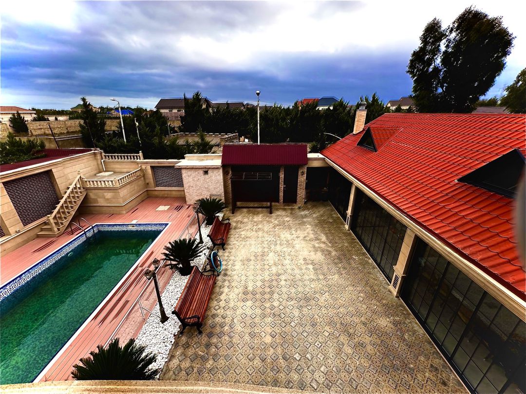 Satılır 7 otaqlı həyət evi/bağ evi 400 m² — Ev, villa, Bakı (9)