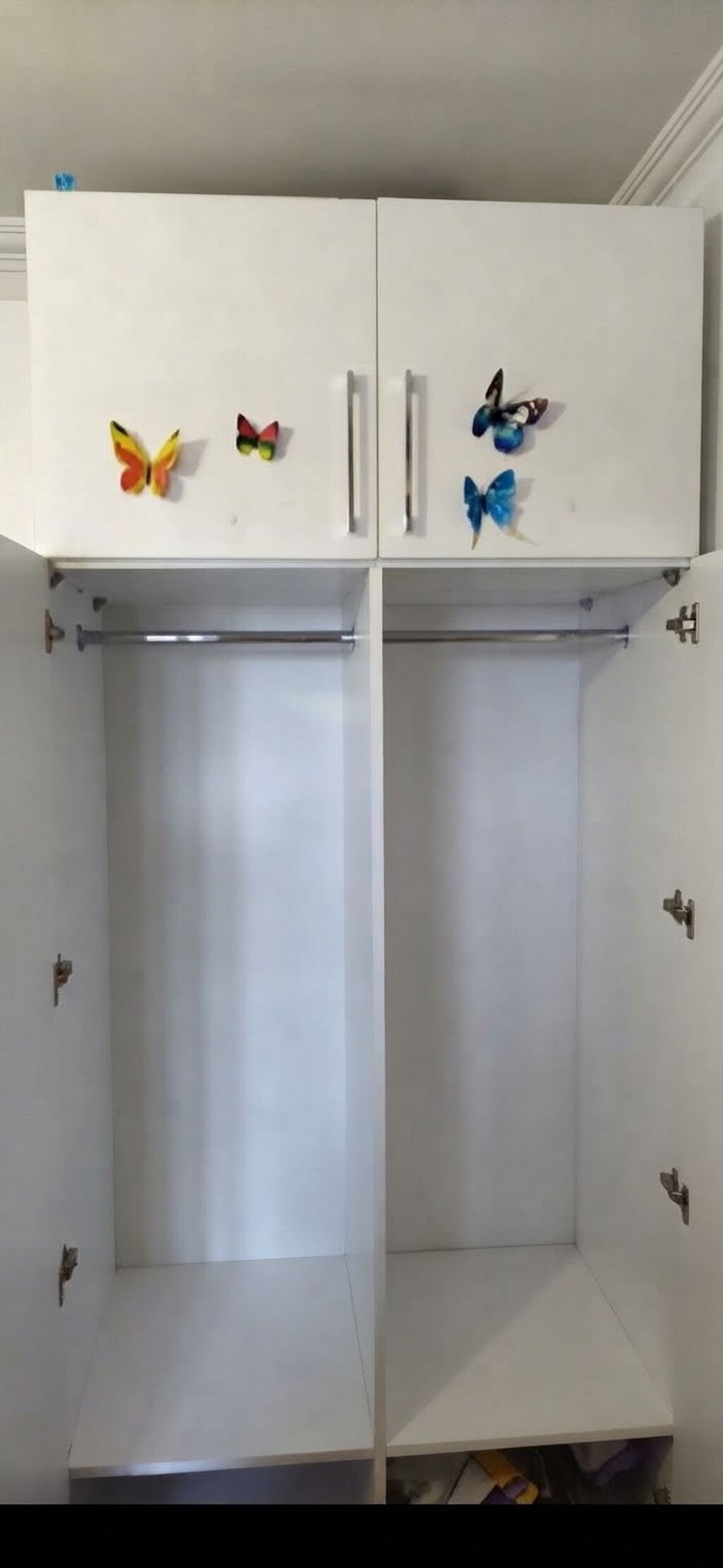 İşlənmiş, 2 qapılı, Siyirməli, Ağ, Açılan, Düz dolab — Şkaflar, Bakı (4)