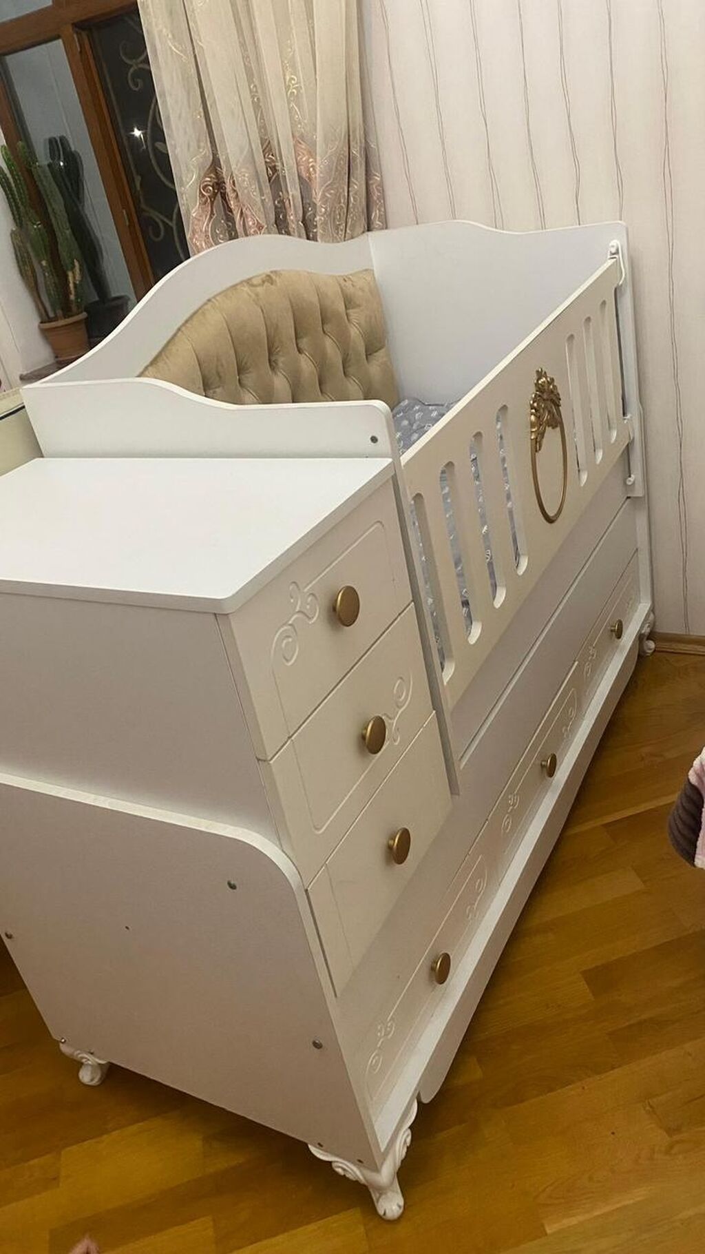 Milana Uşaq çarpayısı əla vəziyyətdədir. Uzunluğu 170, eni 60 sm — Bəşikləri, Qobu (2)