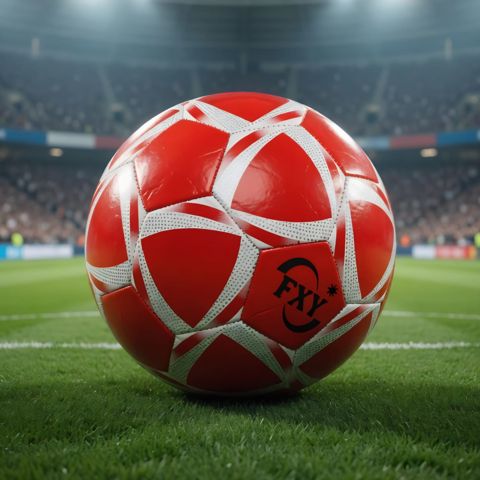 Futbol topu xan47, Qırmızı, ölçü 5 — Bakı