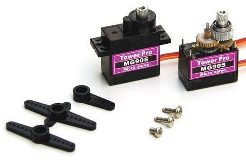 MG90 Servo Motor Metal Dişli – 180° (Tower Pro MG90S) Tower Pro MG90S — Fəliz məmulatı, Bakı (4)
