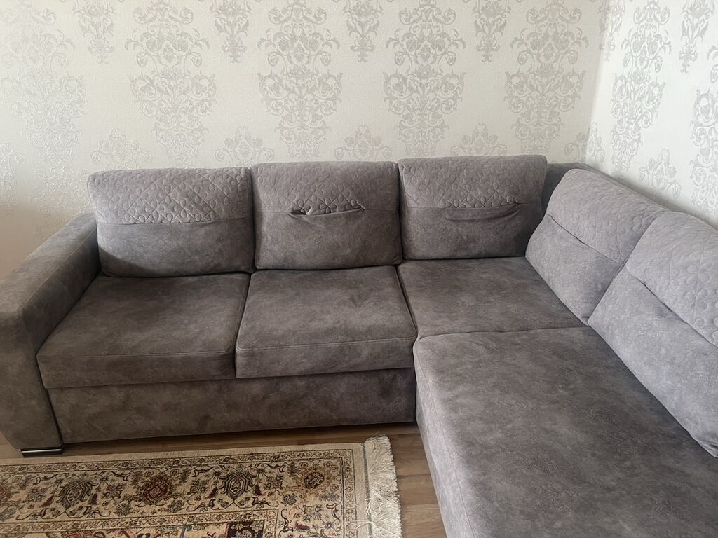 Məhsul: L‑şəkilli künc divan - Rəng: tünd boz (antrasit çalara — Divanlər, Bakı (2)