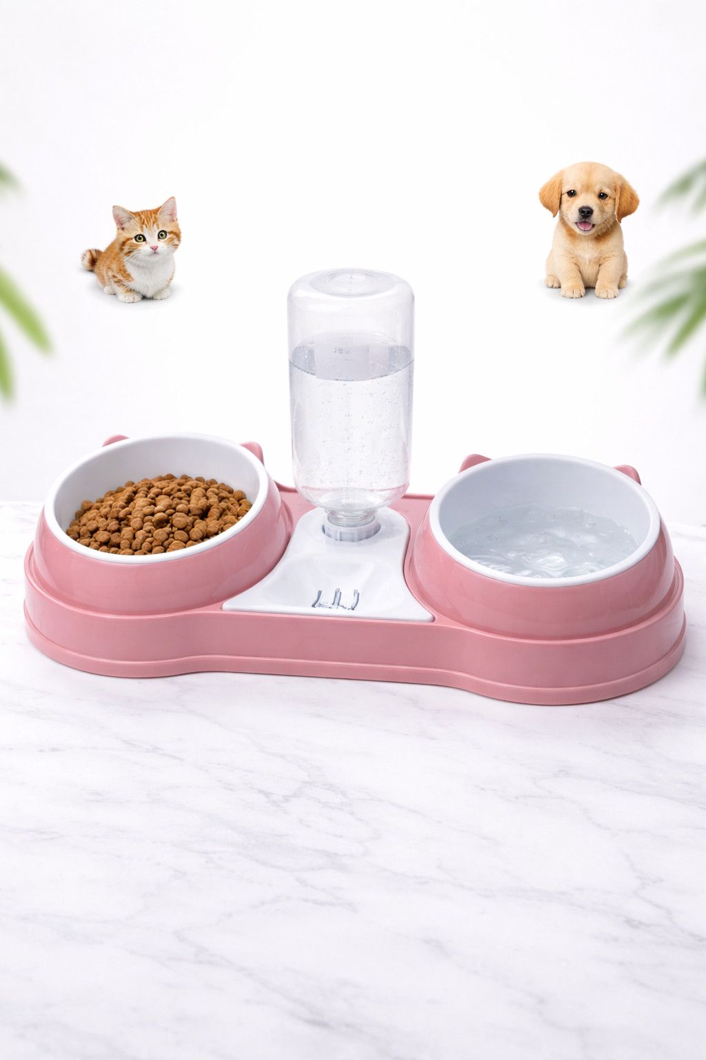 İkili kasa və su qabı DuoBowl, çəhrayı — Mallar, Bakı