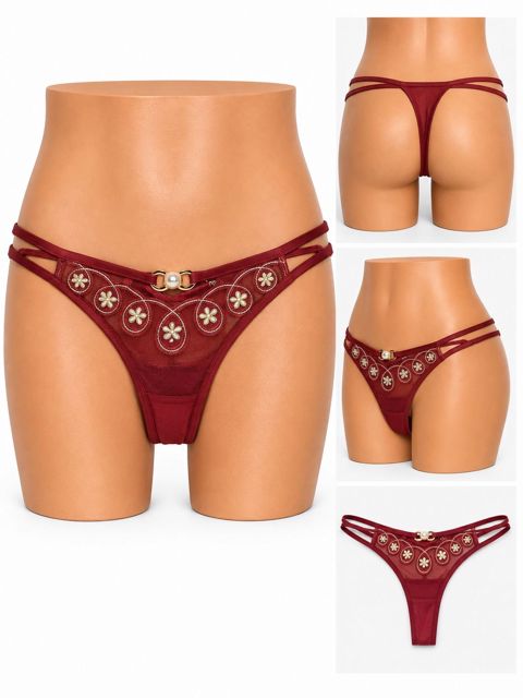 Qadın tumani No brand, Strinqlər, Bordo, Tor, M — Bakı