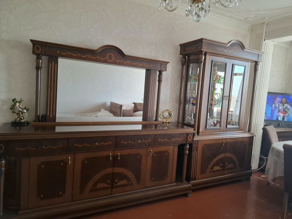 Stol, 8 stul, qorka, kamot, tv stent birlikdə 220 azn satılır Masa — Qonaq otağı üçün, Bakı (2)