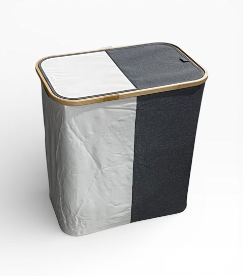 Çamaşır üçün səbət OP-780, ağ/qara, 10 l — Bakı