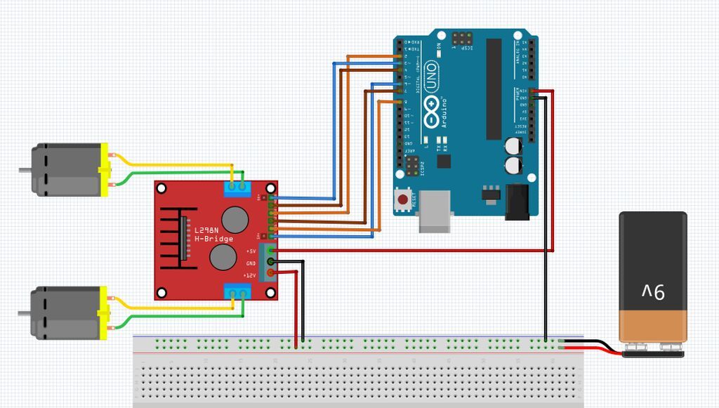 L298N Cüt Motor Sürücü Kartı L298N əsaslı cüt motor sürücü kartı — Noutbuk ehtiyat hissələri, Bakı (4)