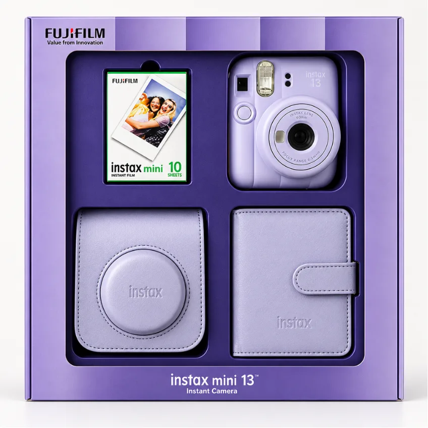 Fotoaparat Fujifilm Instax Mini 13 Purple -Bundle Box — Fotoaparat, Bakı (2)