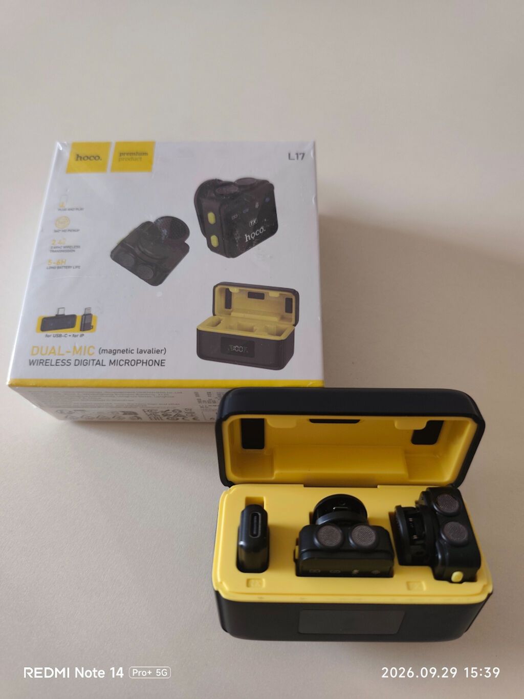 İşlənmiş Simsiz (Bluetooth) Mikrofon Hoco, Ödənişli çatdırılma — Mikrafonlar, Bakı
