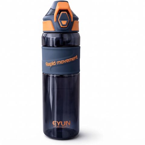 İdman su qabı Eyun Sport, qida plastiki, 1000 ml, göy — Bakı