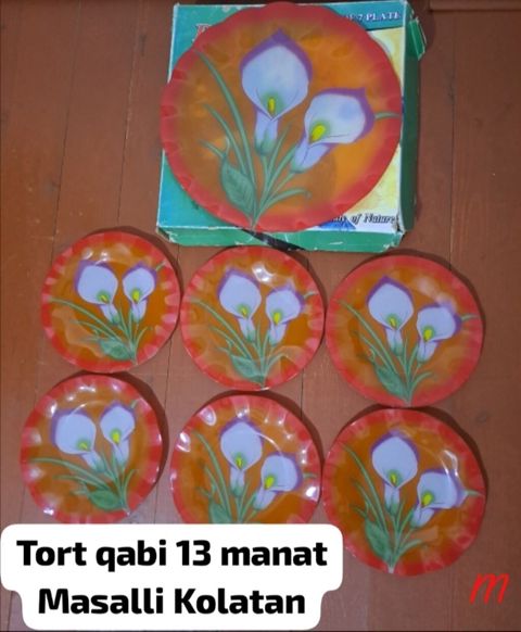 Tort və şiriniyyat qabı, rəng - Narıncı — Masallı