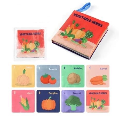 Kitab Vegetable Series, parça, rəngbərəng, 2 yaşdan — Bakı