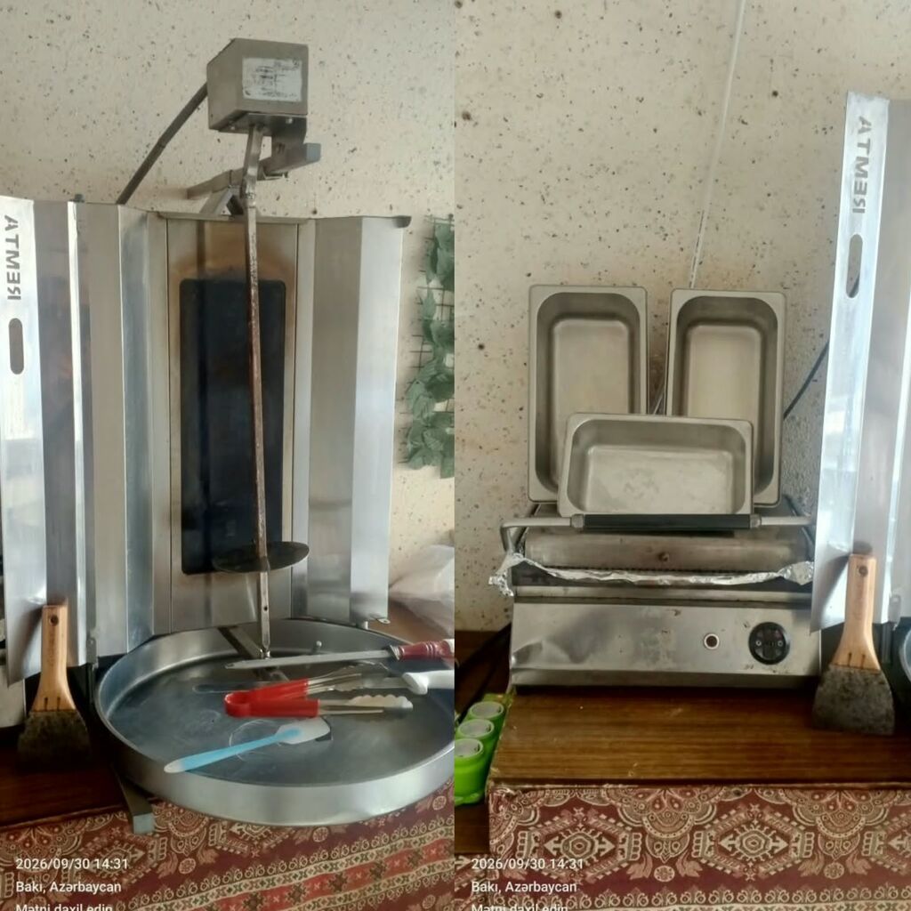 Doner aparati, toster, qablar, bicaq hamisi birlikde 550azn. Unvan — Digər, Bakı
