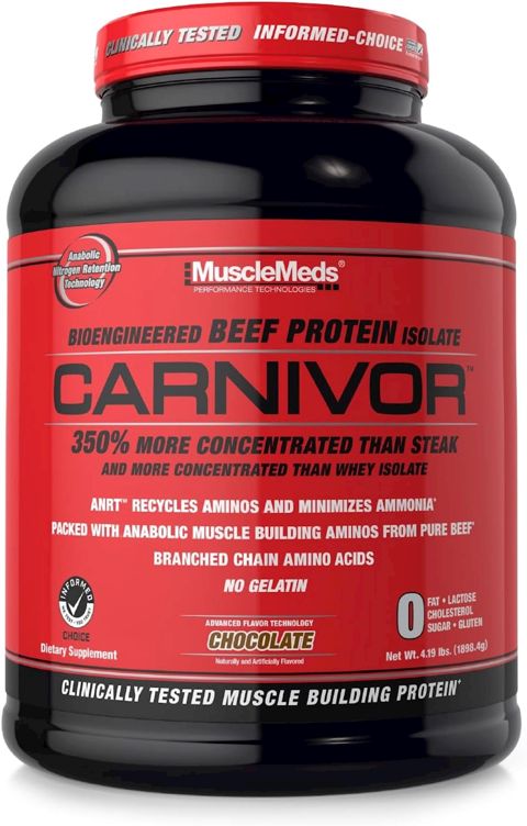 Protein MuscleMeds Carnivor, Şokolad, 1898.4 q — Bakı