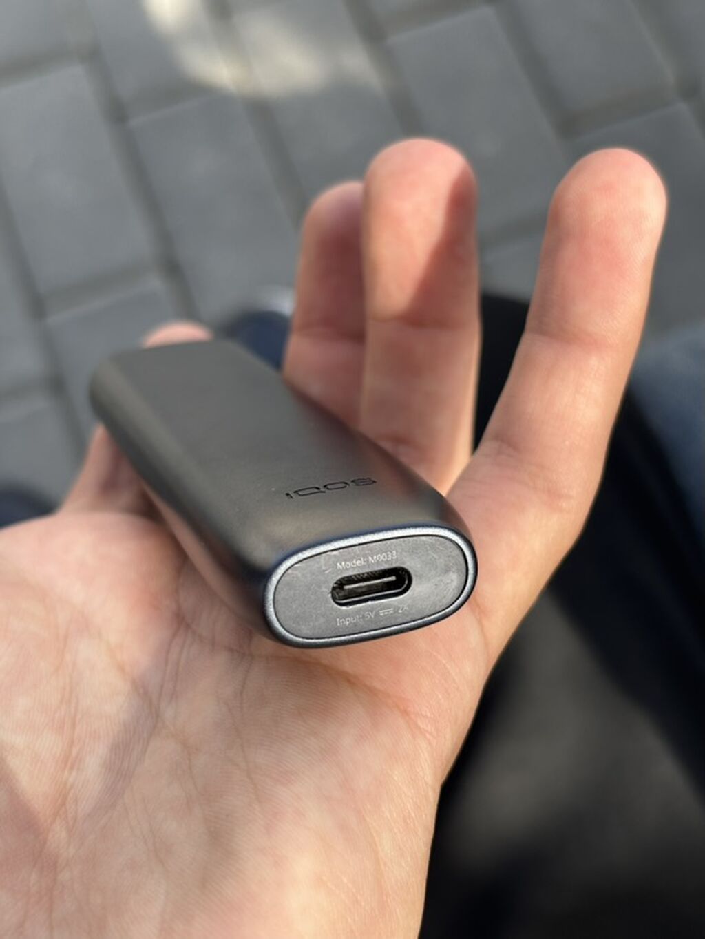 Iqos (isitmə sistemli tütün cihazı) – qara/metallik rəng — Elektronik siqaretlər, Xırdalan (3)