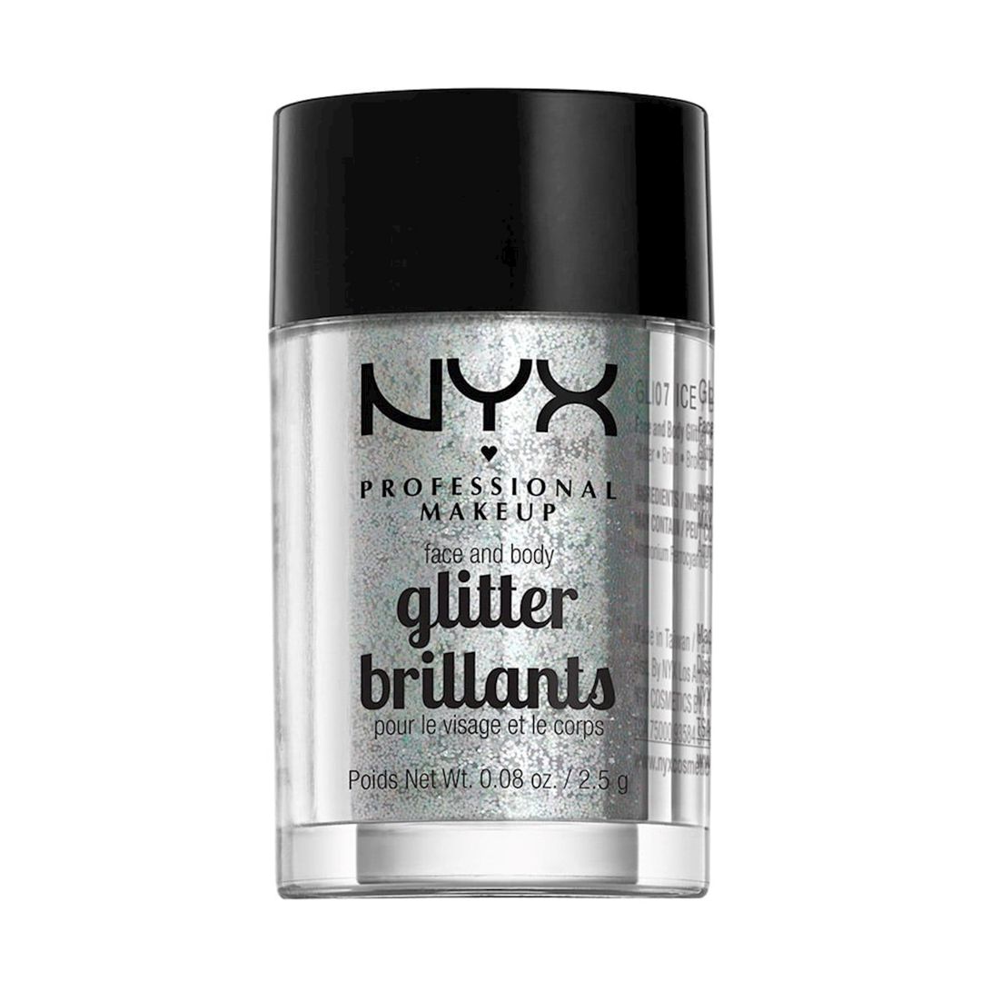 Qlitter NYX Professional Makeup Face & Body Glitter 07 Ice 2.5 q — Mallar, Bakı
