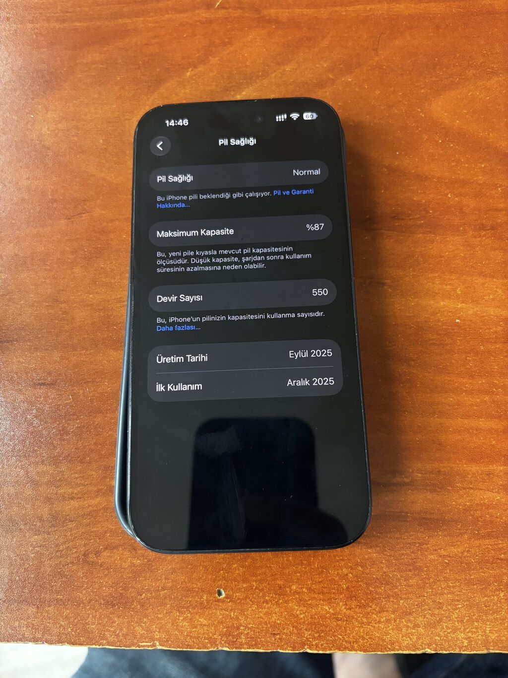 IPhone 15, 128 GB, Black Titanium, Simsiz şarj, Face ID, Sənədlərlə — Apple iPhone, Gəncə (5)
