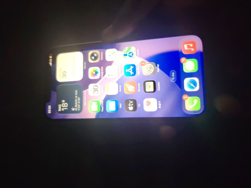 IPhone 12, Ağ, Face ID — Apple iPhone, Sumqayıt (4)
