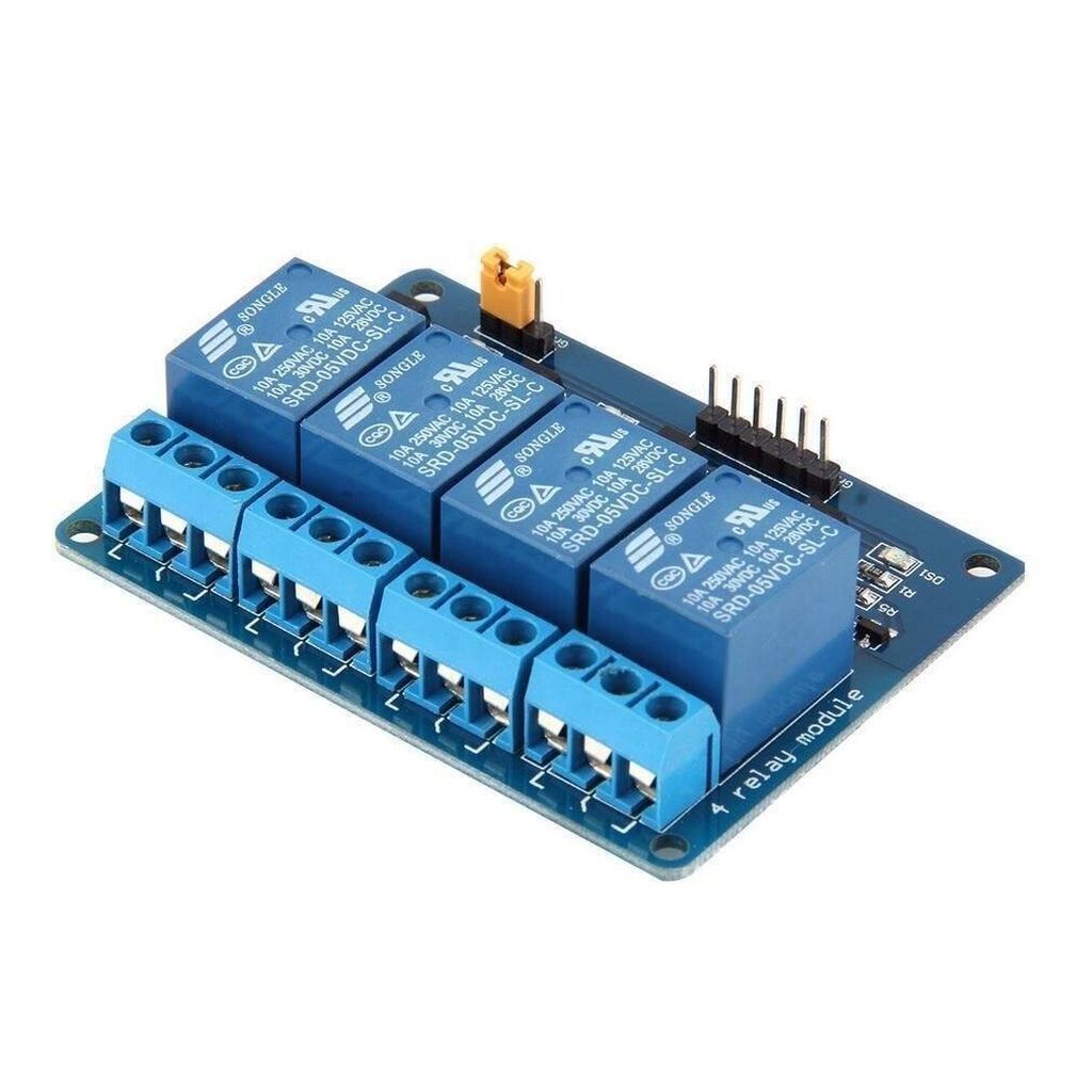 Məhsul: 4’lü 5V Rele Kartı (4 Way 5V Relay Module) Təsvir: - 5 V ilə — Avtomobil elektrikası, Bakı (2)
