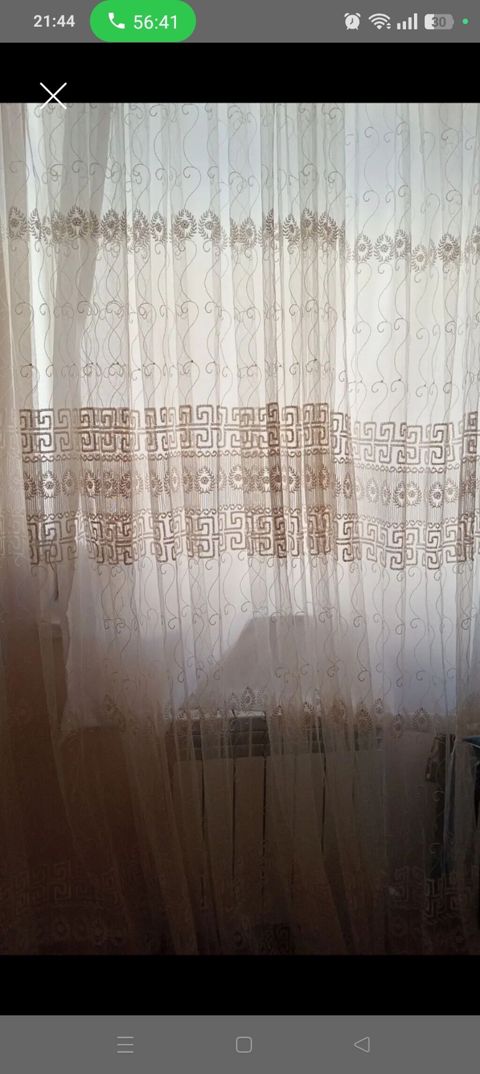 Tül pərdə - Material: incə, şəffaf tül - Rəng: krem/şampan tonları — Bakı