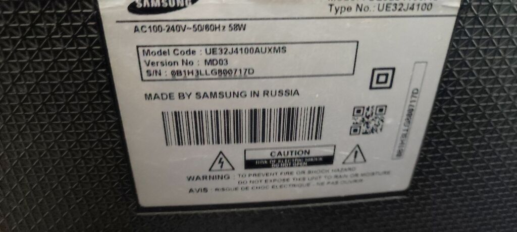 Samsung 32" LED TV – model UE32J4100 Xüsusiyyətlər: - Ekran: 32 düym — Televizorlar, Bakı (4)