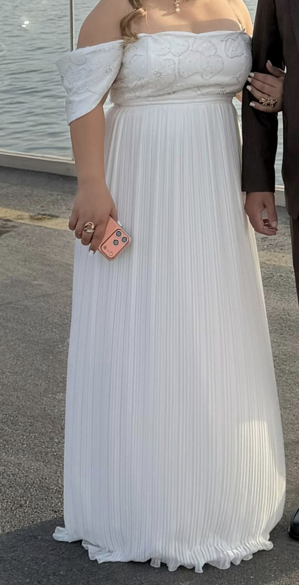 Don, gecə geyimi - Model: off-shoulder (çiyindən açıq), maxi uzunluq — Toy paltarı, Bakı (4)