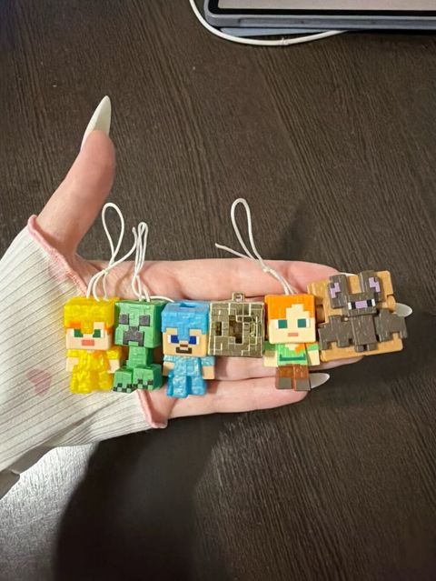 Minecraft mövzusunda mini asqılar/figurlar dəsti - Dəstdə 6 ədəd — Bakı
