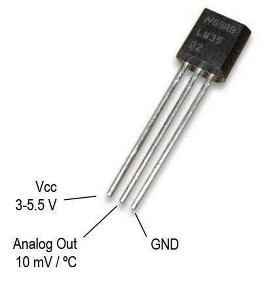 LM35 Həssas Temperatur Sensoru Qiymət: 2 - Analoq çıxışlı temperatur — Avtomobil elektrikası, Bakı (3)