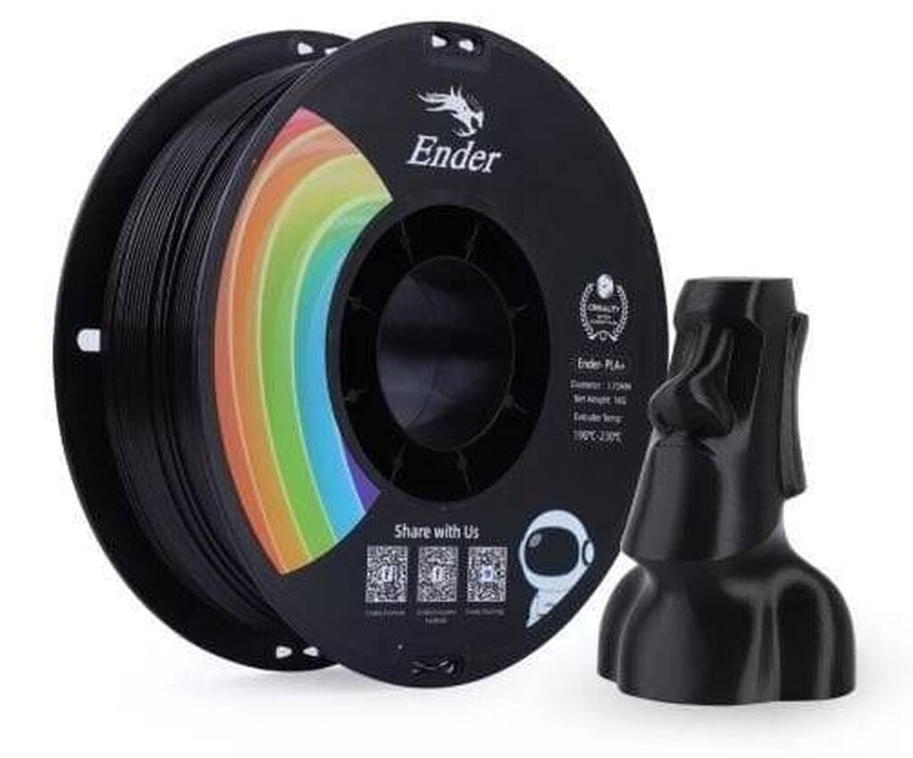 Creality Ender PLA Filament – Qara, 1 kq Orijinal Creality Ender PLA — İstehlak malları və aksesuarlar, Bakı