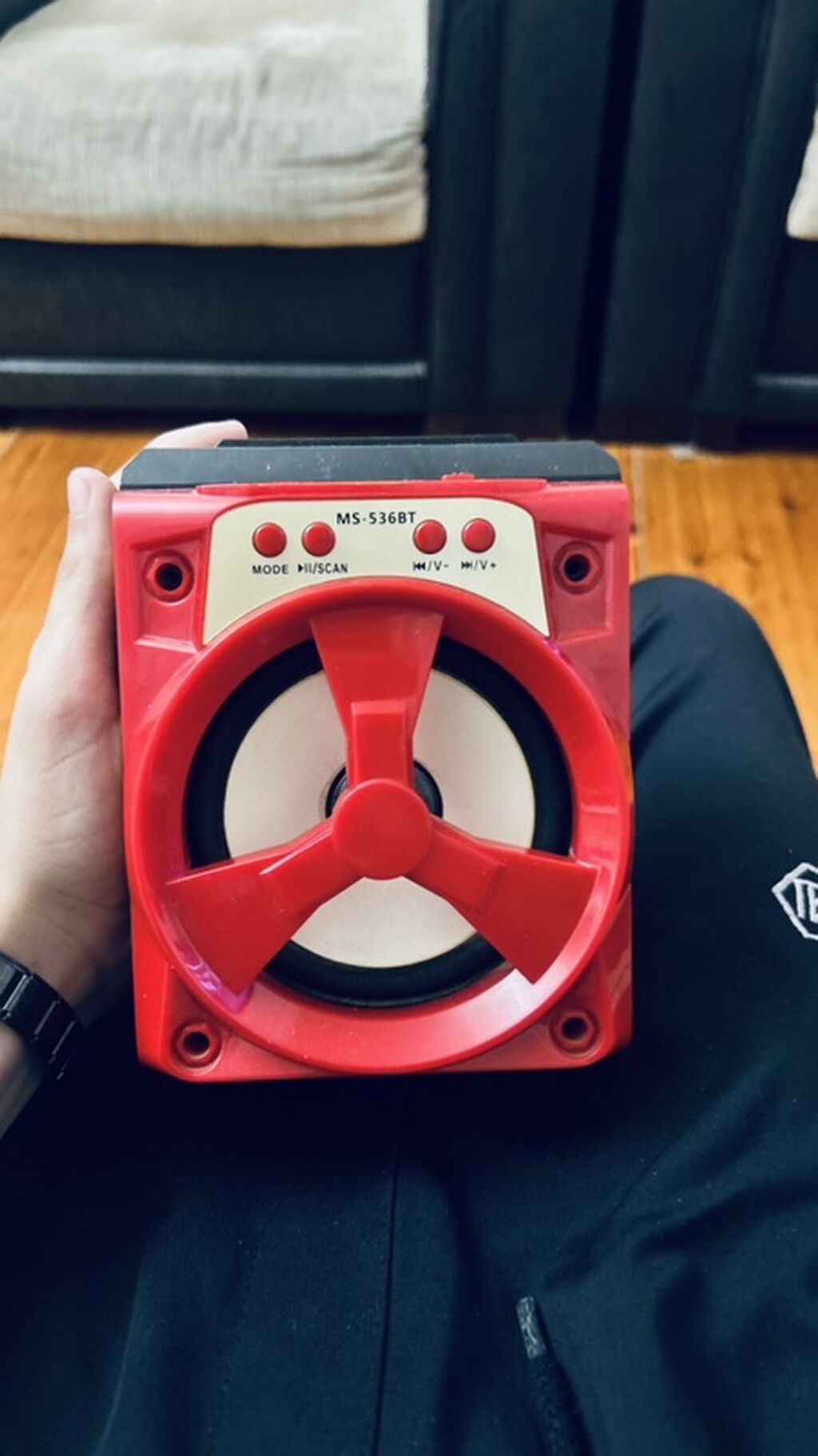 MS-536BT portativ Bluetooth akustik sistemi - Rəng: qırmızı/qara — Dinamiklər və akustik sistemlər, Bakı