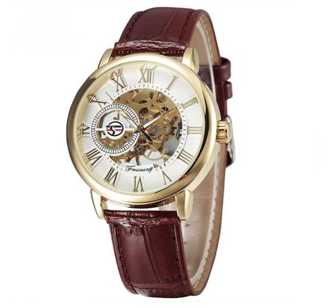 Qol saatı Forsining FSG8099 White Brown — Bakı