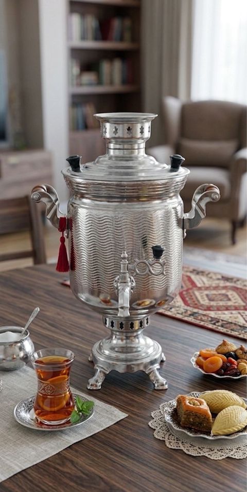 Samovar 10546, latun, 5000 ml — Bakı