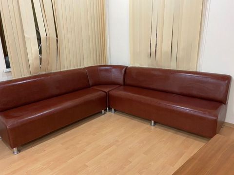Künc divan – L formalı, 3 hissədən ibarət modul konstruksiya — Bakı