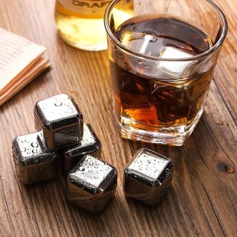 Metaldan kubik dəsti İlmz5-0701, 4 əd, içkilərin soyudulması üçün — Bakı