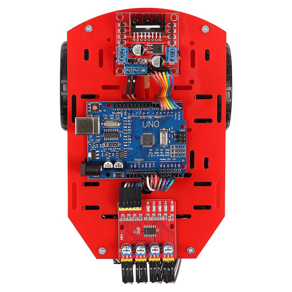 Arduino Xətt İzləyən Robot Dəsti – 3 sensorlu, ucuz və istifadəsi asan — Oyuncaq figuraları, Bakı (2)