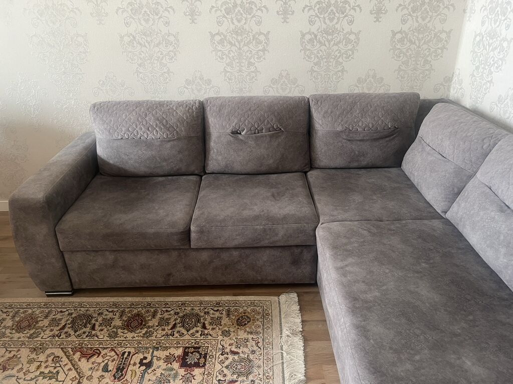 Məhsul: L‑şəkilli künc divan - Rəng: tünd boz (antrasit çalara — Divanlər, Bakı (3)