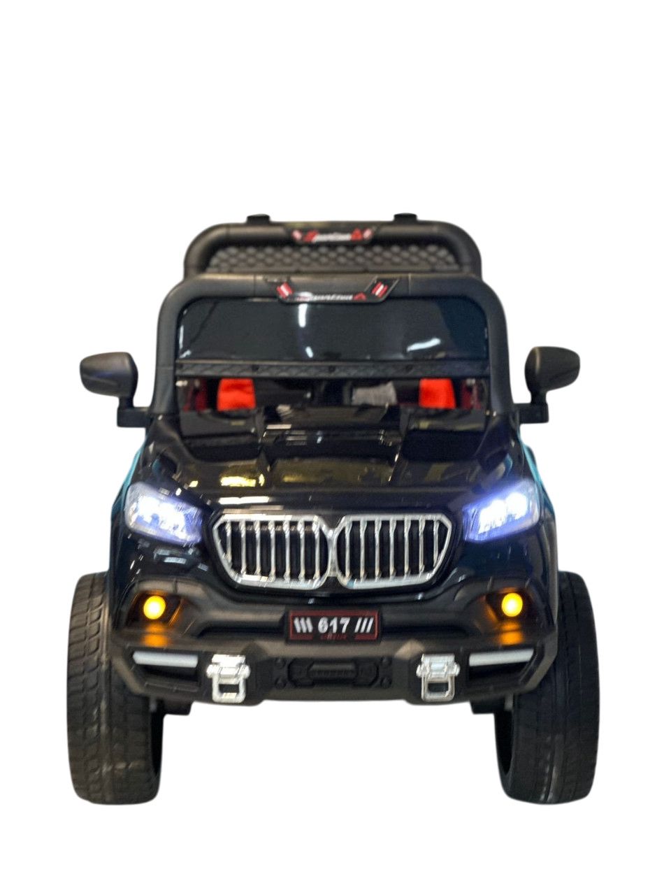 Uşaq elektrik avtomobili BMW 617, qara — Mallar, Bakı (2)