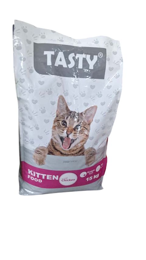 Quru yem 1 yaşa qədər pişik balaları üçün Tasty toyuq əti ilə, 1 kq çəki ilə — Bakı