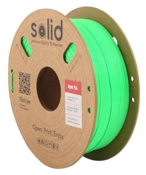 Solid Filament Hyper PLA+ Açıq Yaşıl – 1 kq Yeni nəsil, yüksək — Bakı