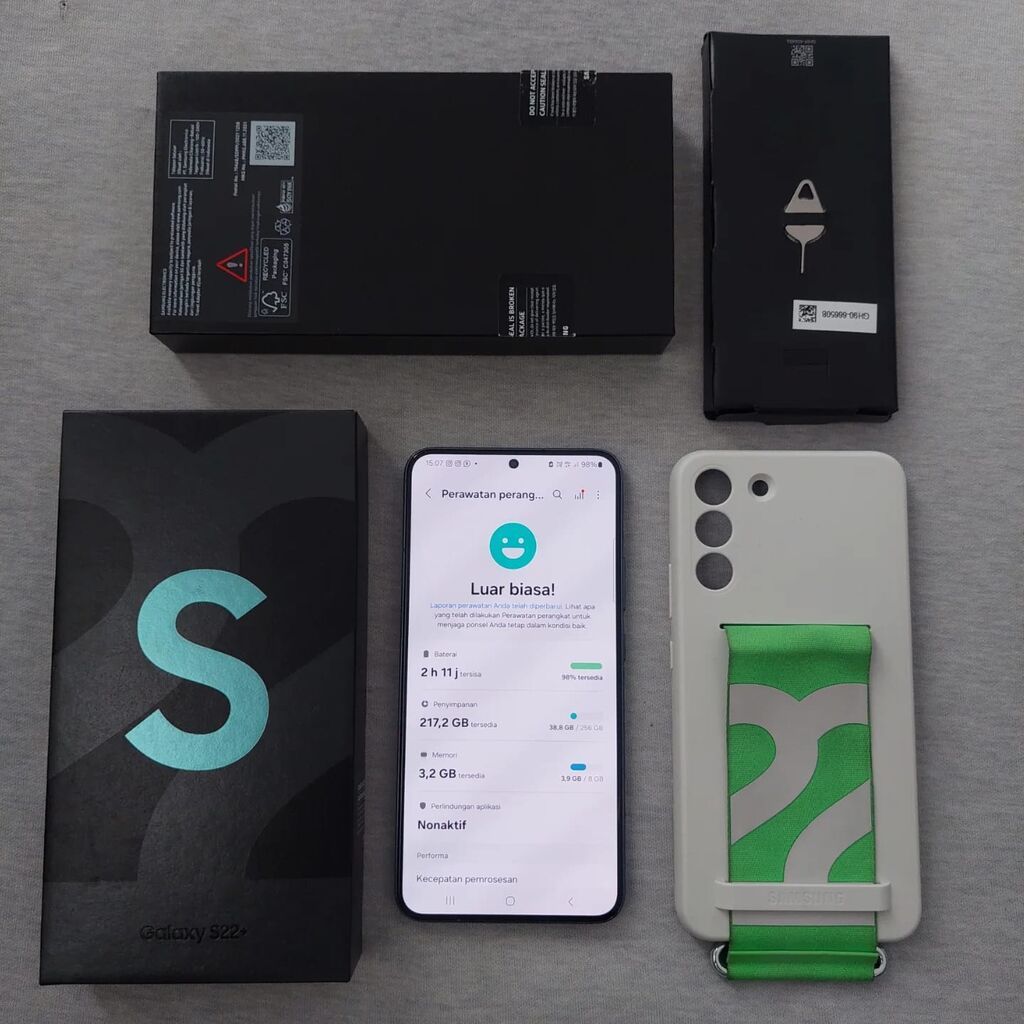 Samsung Galaxy S22 Plus, 256 GB, rəng - Yaşıl, Barmaq izi — Samsung, Zaqatala (2)