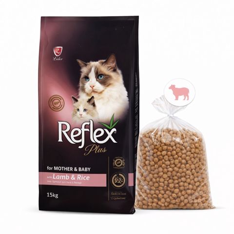 Quru yem Reflex Mother Baby, pişiklər üçün, quzu əti ilə,1 kq çəki ilə — Bakı